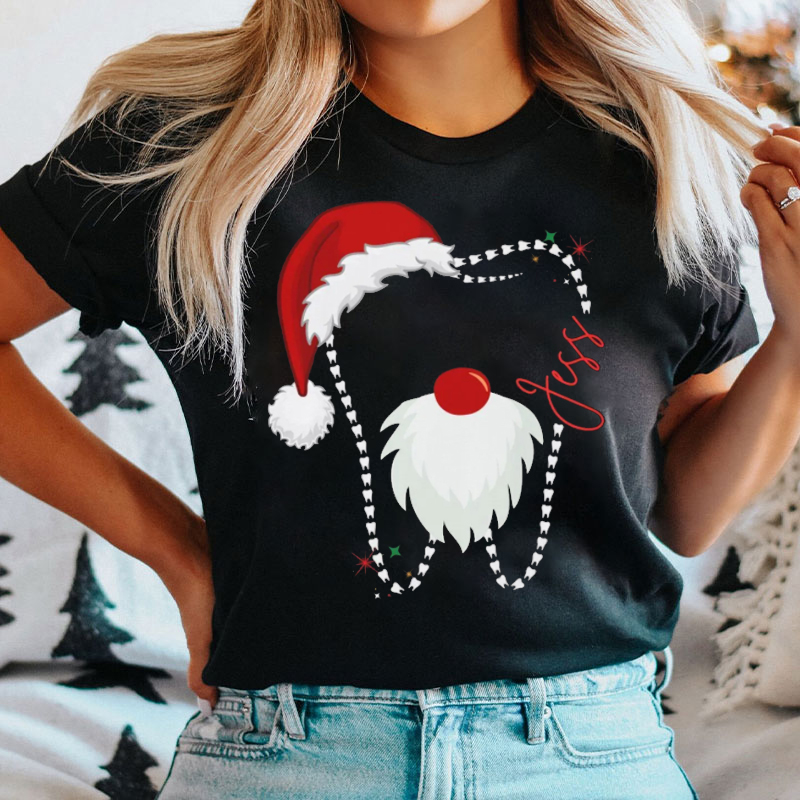 Santa Dentist With Santa Hat T-Shirt