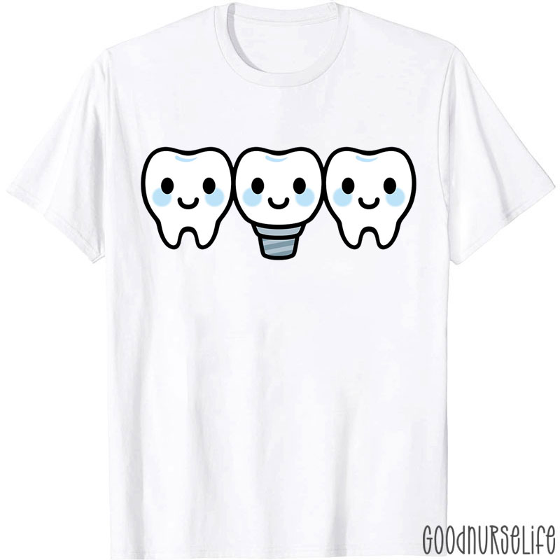 Cute Cartoon Toothbrush Dental T-Shirt