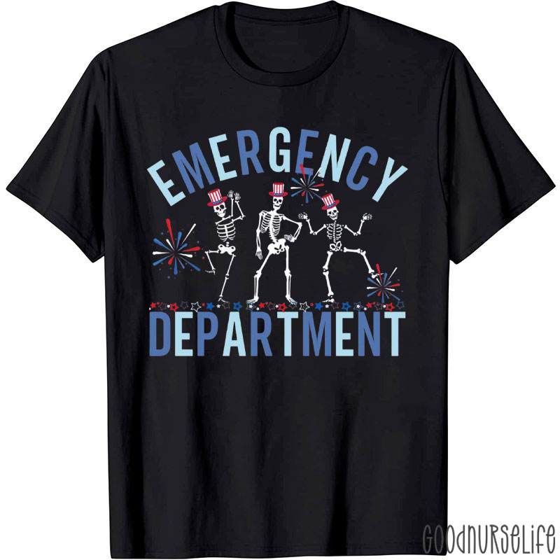 Emergency Department 4th July ER Nurse T-Shirt