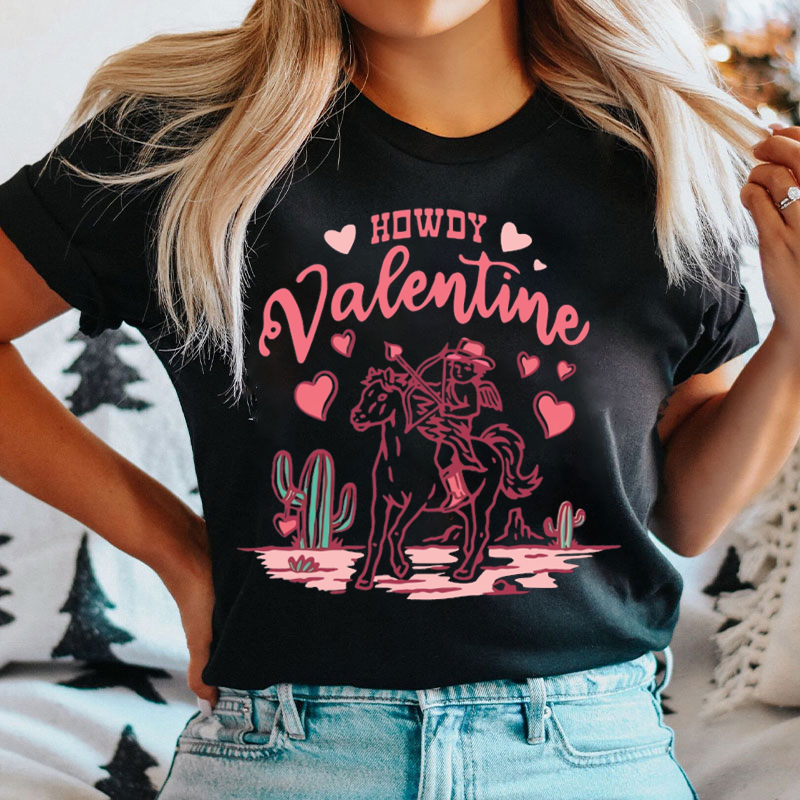 Howdy Valentine Nurse T-shirt