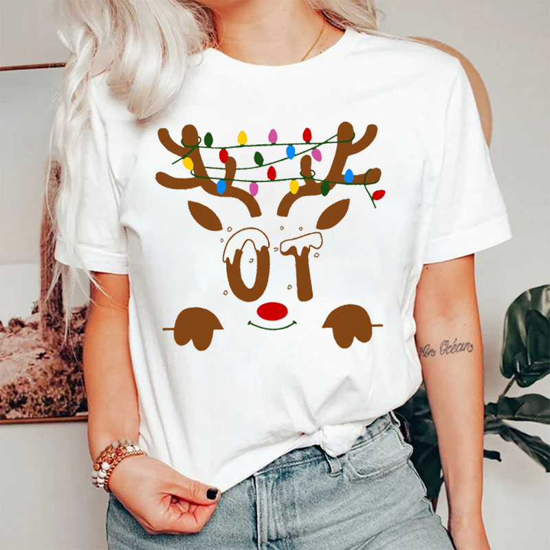Christmas Occupational Therapy Reindeer T-Shirt