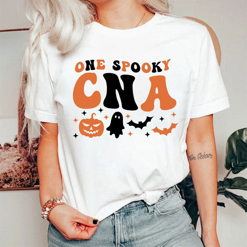 Personalized One Spooky Halloween Nurse T-Shirt