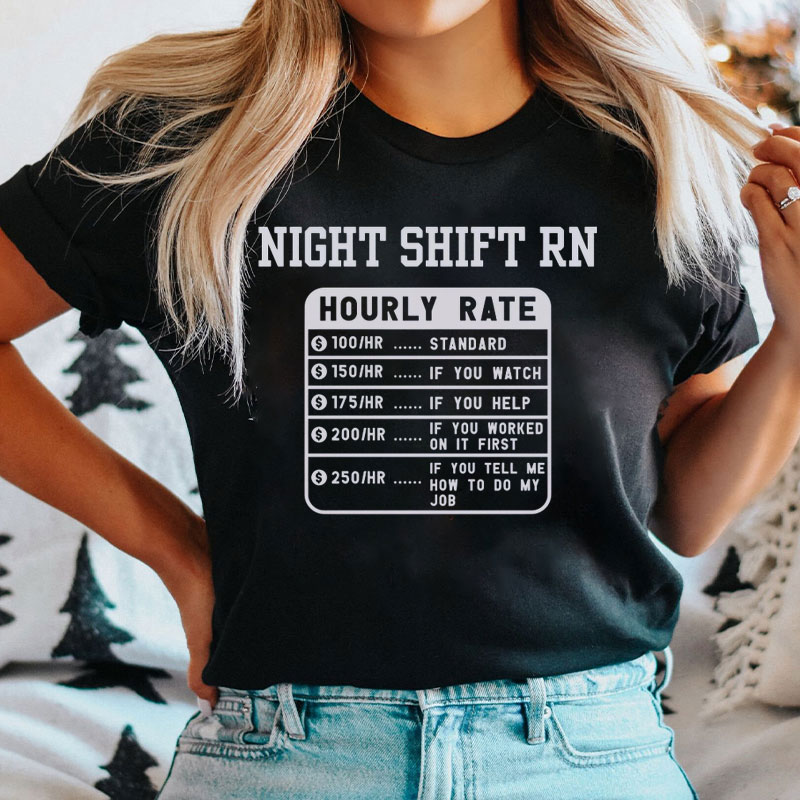 Funny Nursing Night Shift Nurse T-Shirt