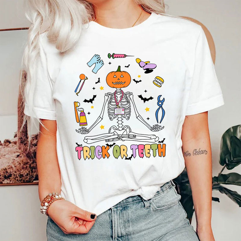 Skeleton Trick Or Teeth T-Shirt
