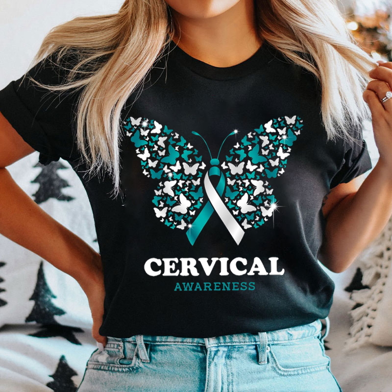 Support Squad Cervical Cancer Awareness T-Shirt