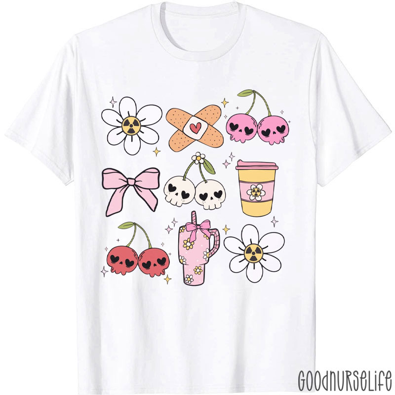 Radiology Technologist Floral X-Ray T-Shirt