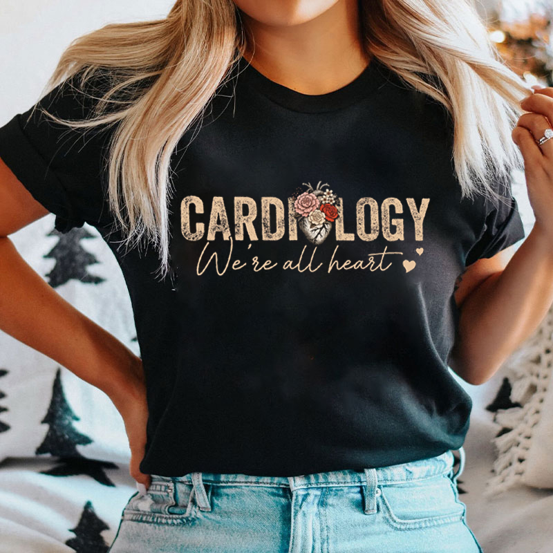 Retro Cardiology We're All Heart T-shirt