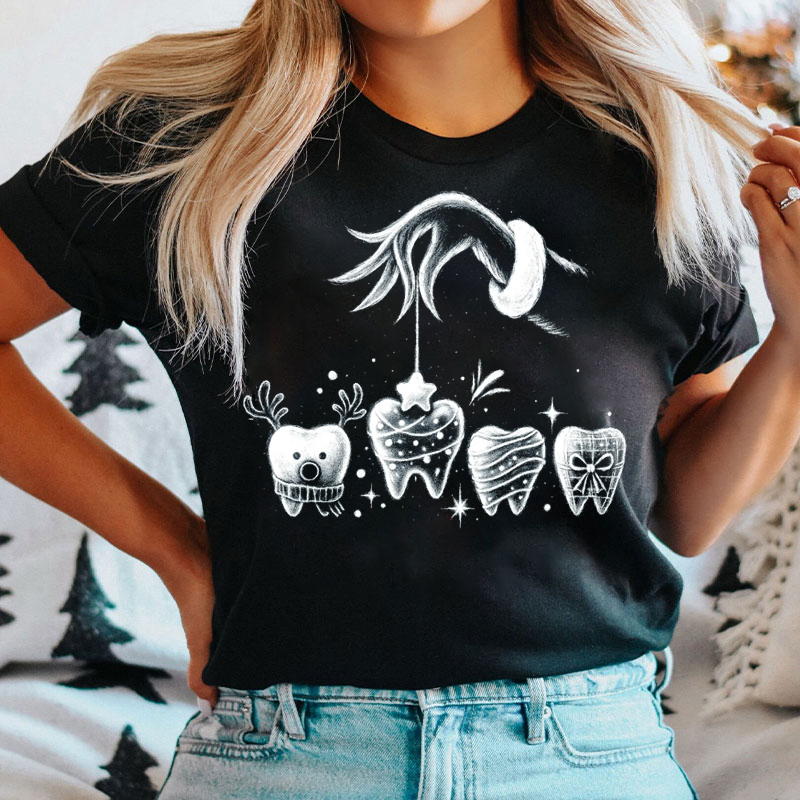 Dentist Grinc Chalk Art T-Shirt