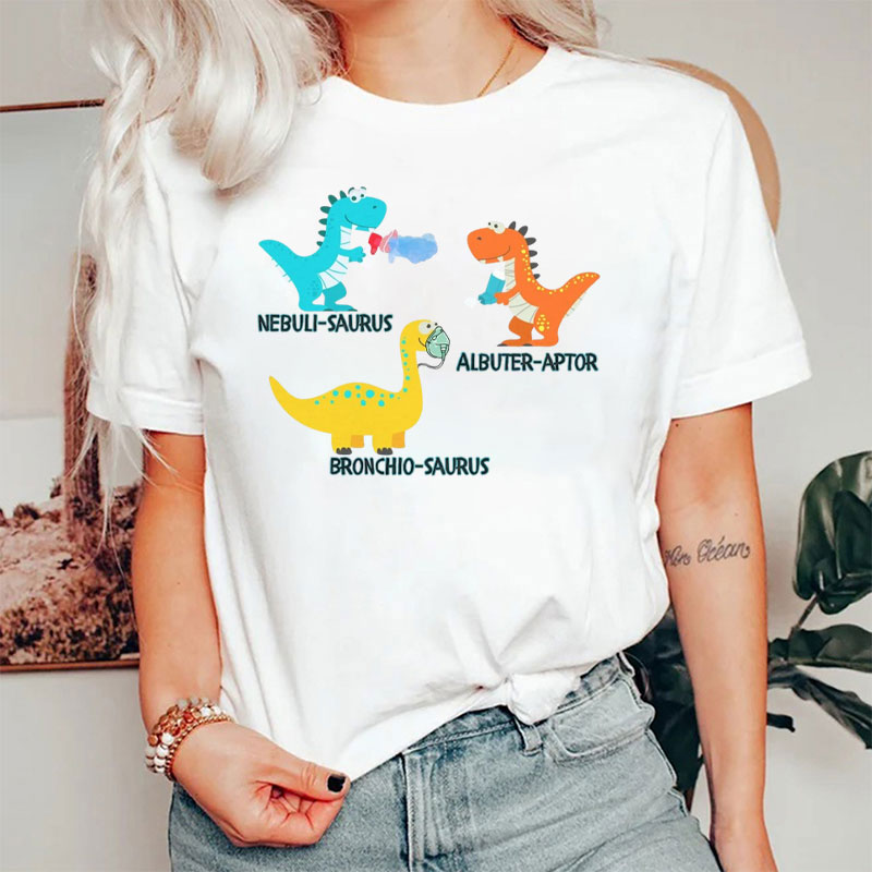 Dinosaur Pediatric Respiratory Therapy T-Shirt