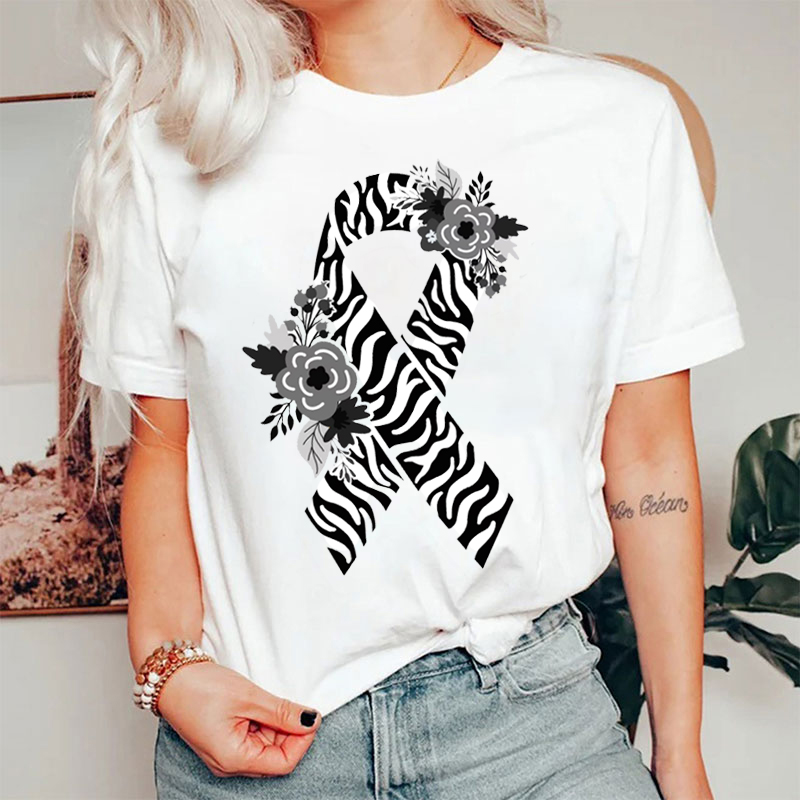 Zebra Awareness Ribbon T-shirt