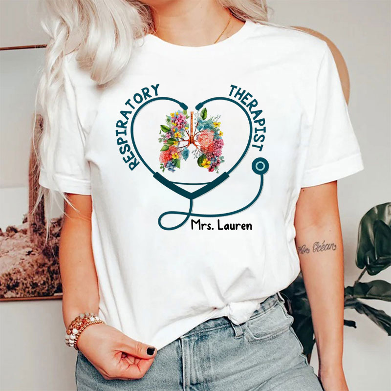 Personalized Respiratory Therapist T-Shirt