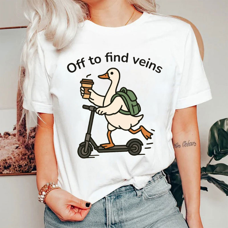 Off To Find Veins Nurse T-Shirt