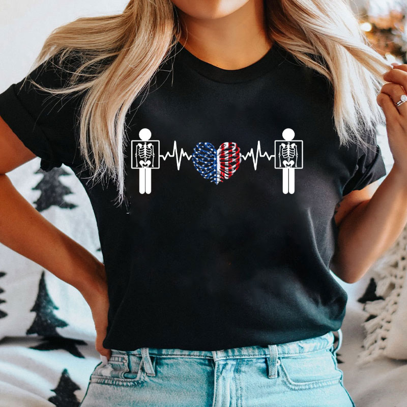 Funny Radiology Tech 4th Of July T-Shirt
