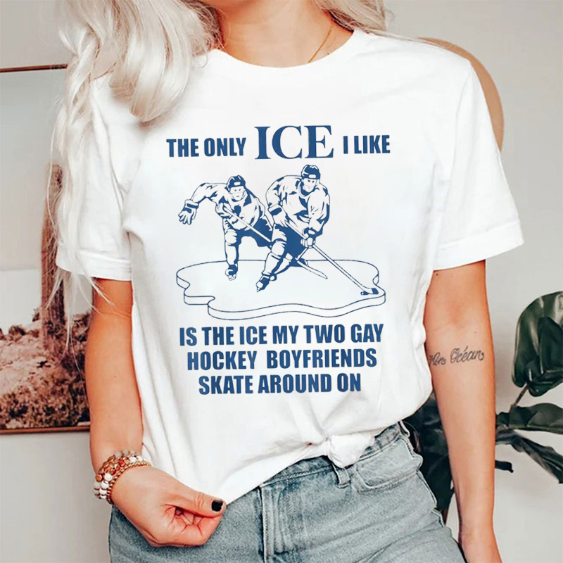 The Only ICE I Like Hockey Romance T-shirt