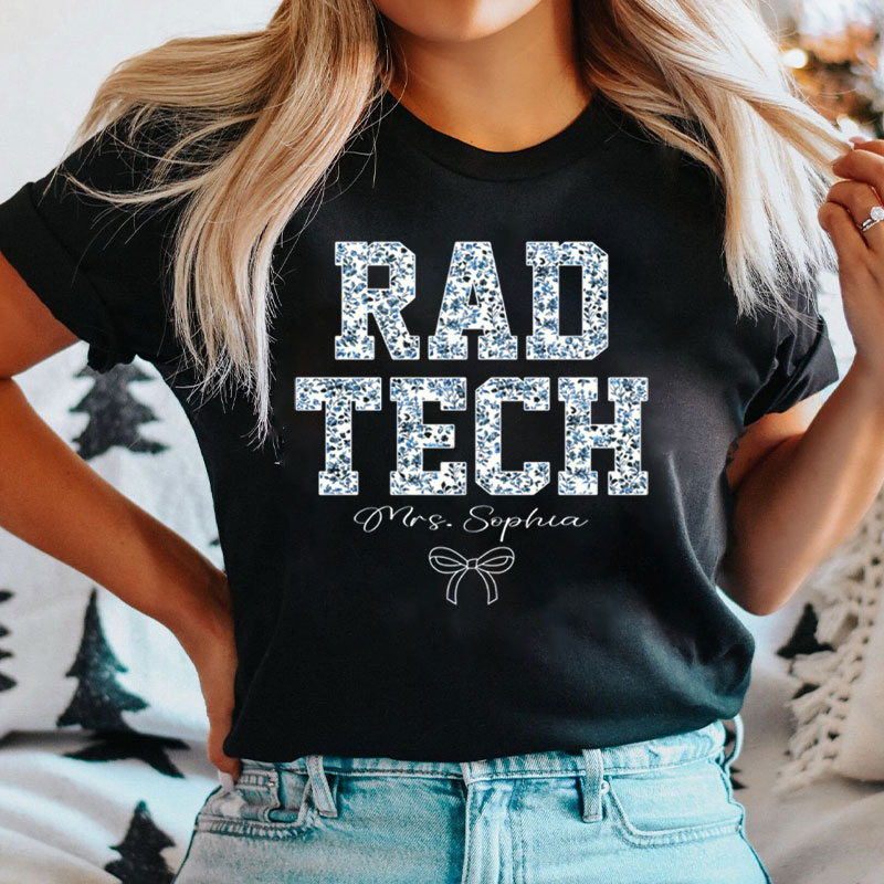 Personalized Rad Tech Radiologic X-Ray Tech T-Shirt