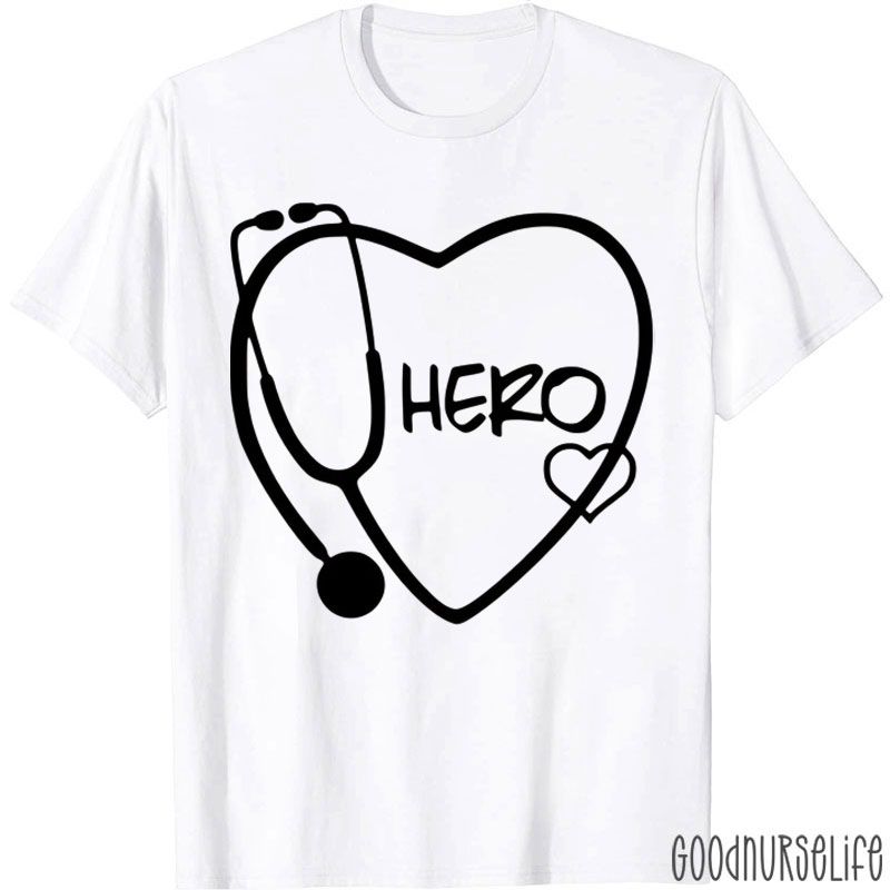 Cute Stethoscope Hero Nurse T-Shirt