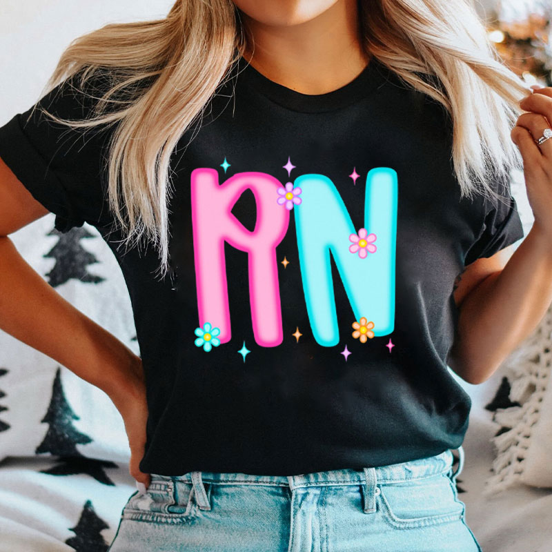 Personalized Funny Flowers Bow Nurse Life Nurse T-Shirt