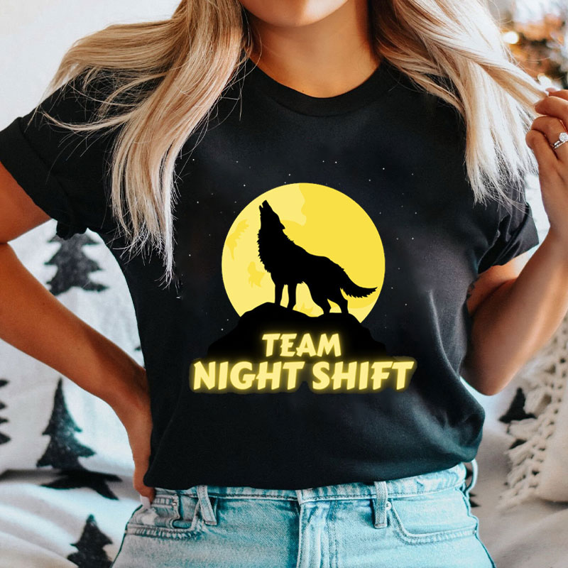Team Night Shift  Nurse T-Shirt