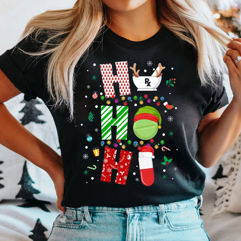 Ho Ho Ho Christmas Pharmacy T-Shirt