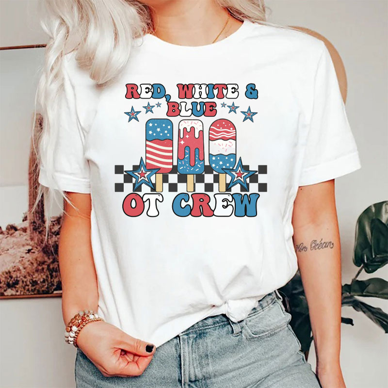 Red White & Blue OT Crew T-Shirt
