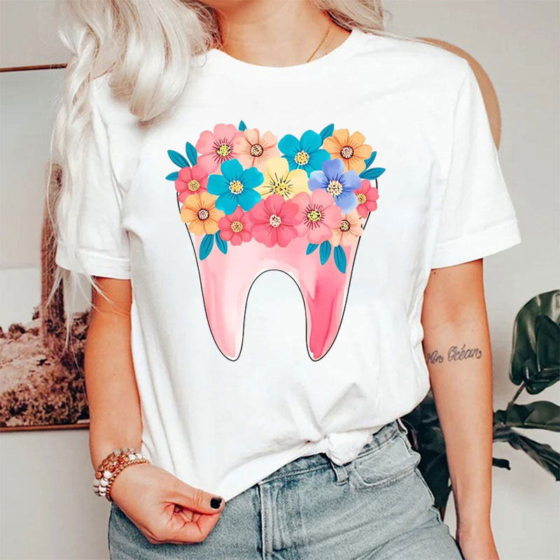 Floral Tooth T-Shirt