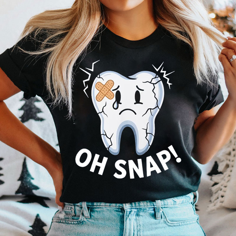 Oh Snap Injured Tooth T-shirt