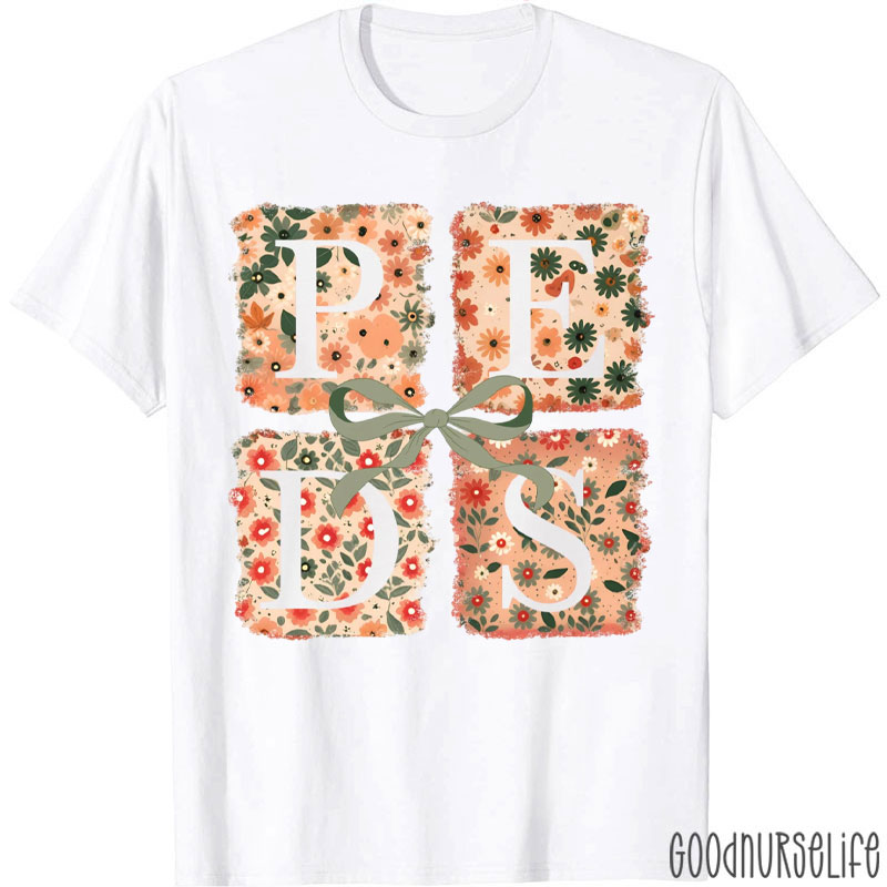 Personalized Floral Boho Nurse T-Shirt