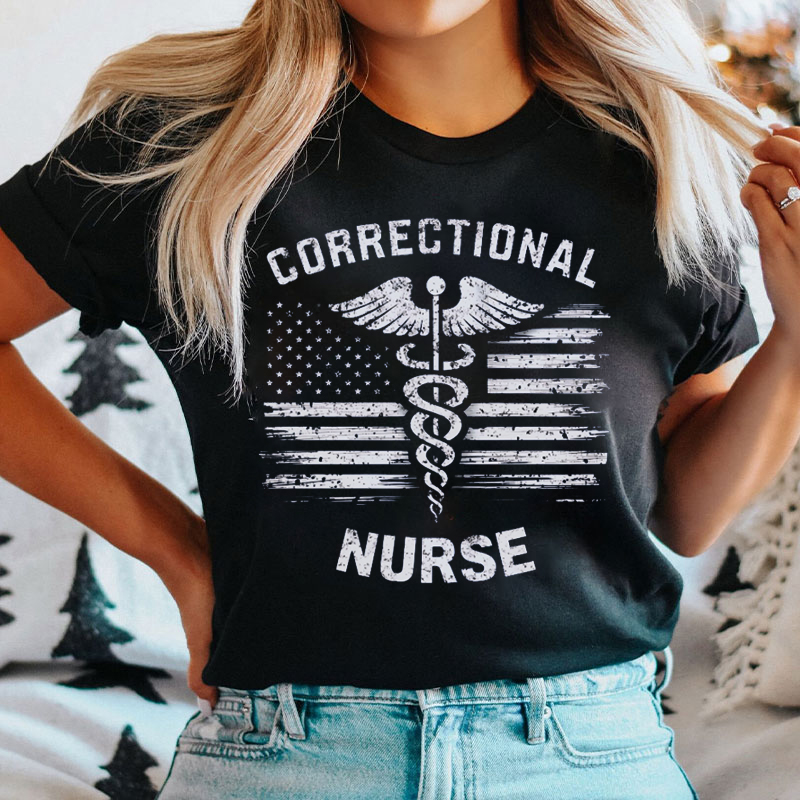 Retro Style Corrections Nurse T-Shirt