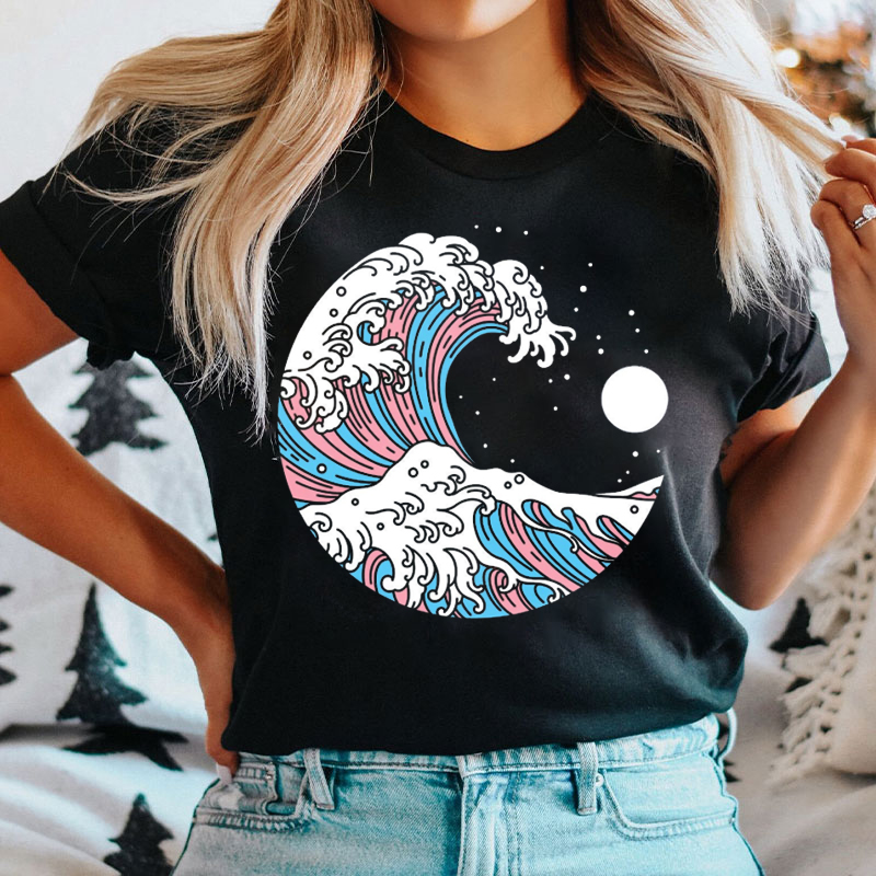 Japanese Art Trans Flag T-shirt