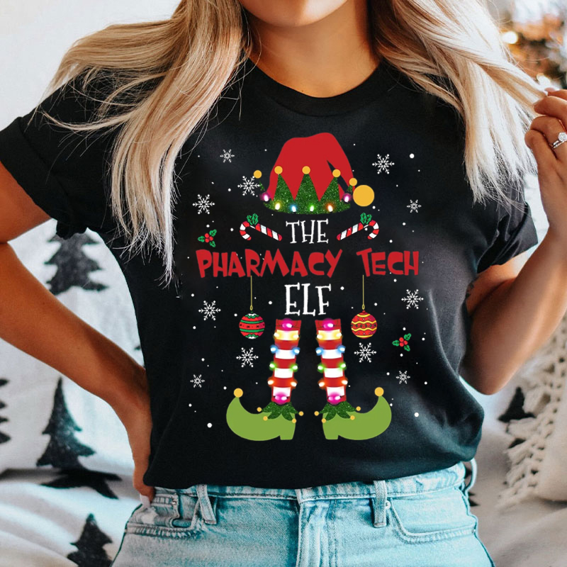 The Pharmacy Tech Elf T-Shirt