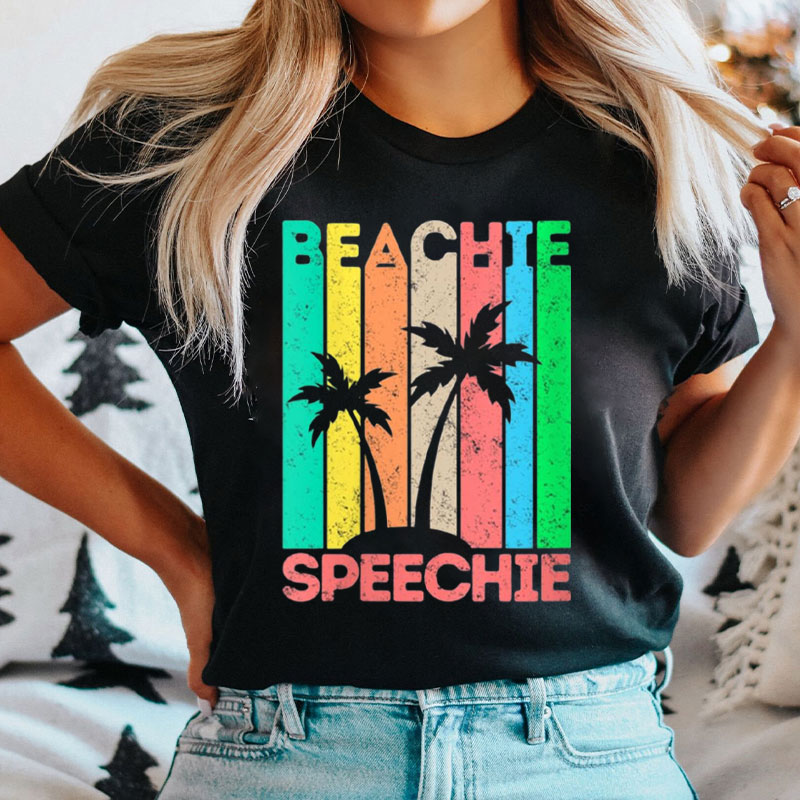 Speech Therapy SLP Beach Vacation Spring & Summer Therapist T-Shirt