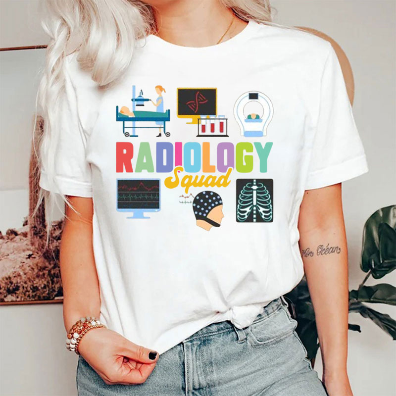 Radiology Squad Rad Therapy Radiology Team T-Shirt