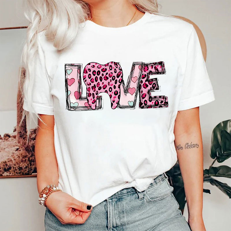 Leopard Love Dental T-shirt