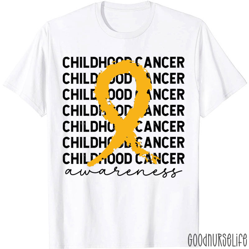 Childhood Cancer Gold Ribbon Awareness T-Shirt
