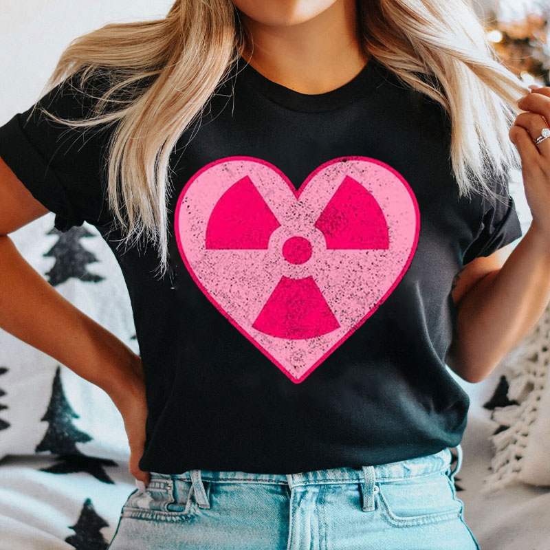 Love Heart Radiology Symbol Valentine T-shirt