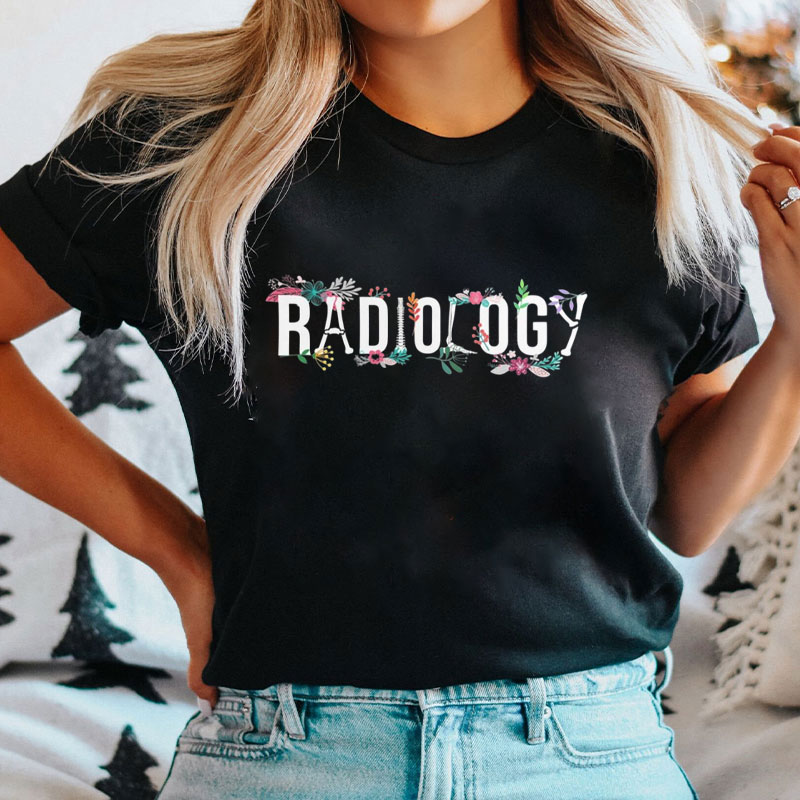 Radiology Technologist Flowers Rad Tech T-Shirt