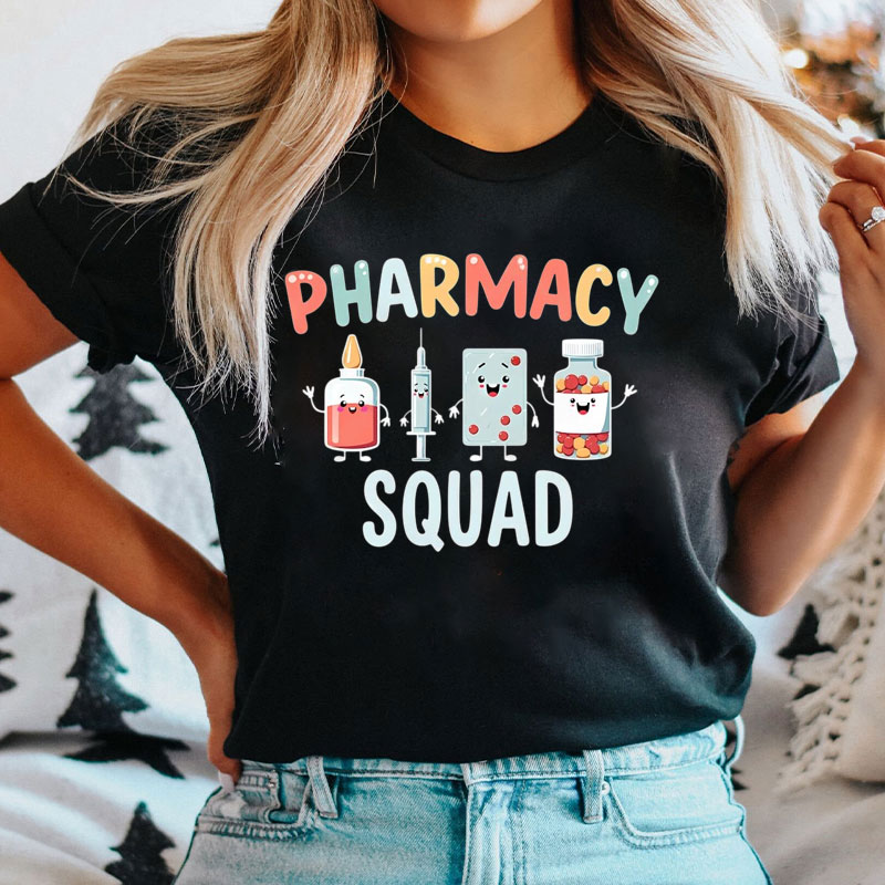Pharmacy Squad Cute National Pharmacist Nurse T-Shirt