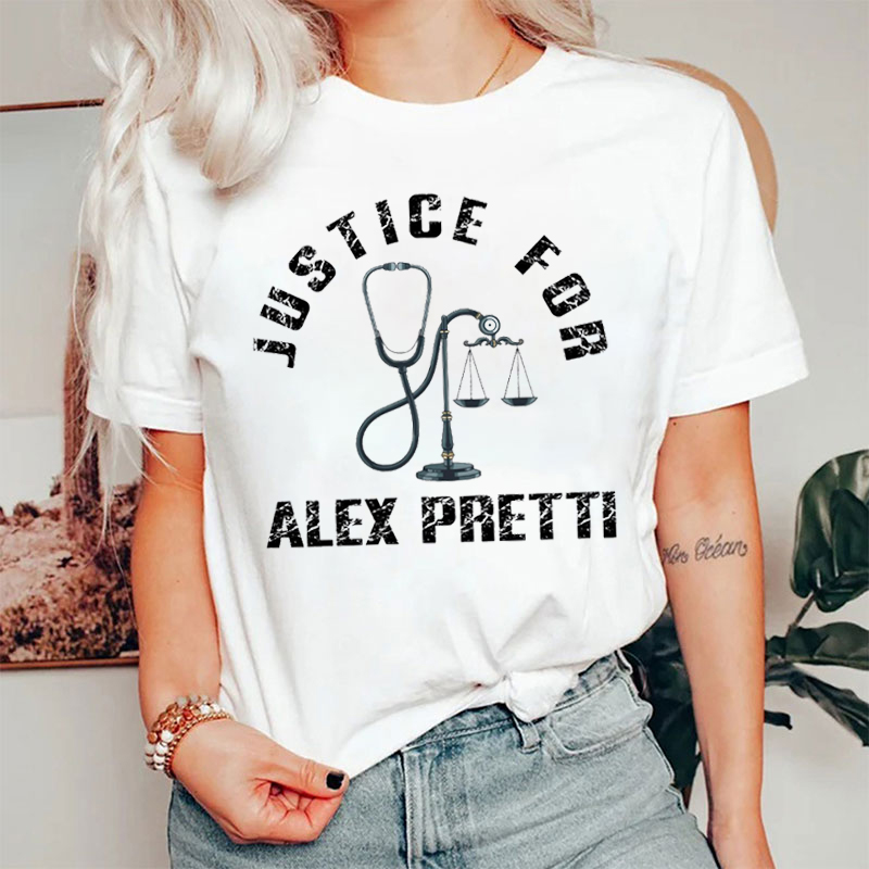 Justice For Alex Pretti Nurse T-shirt