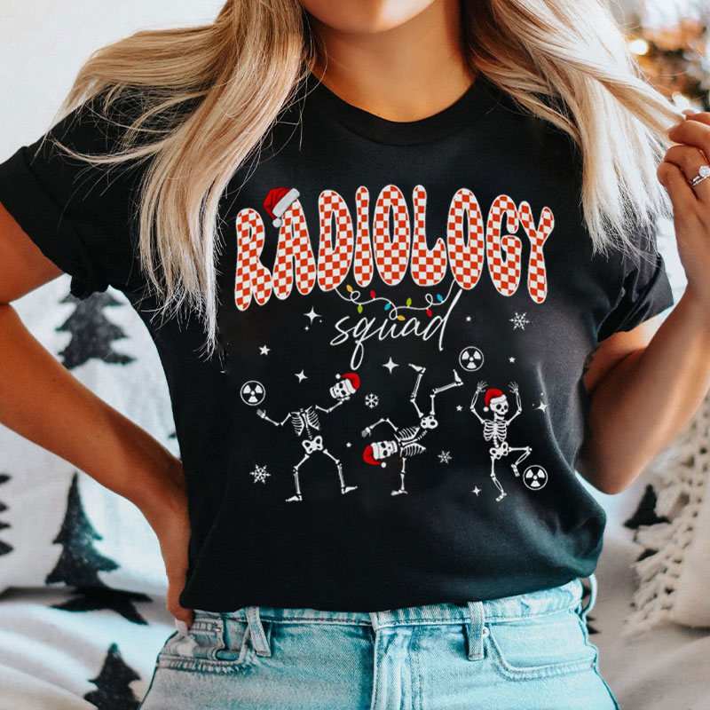 Dancing Skeleton Radiology Squad T-Shirt
