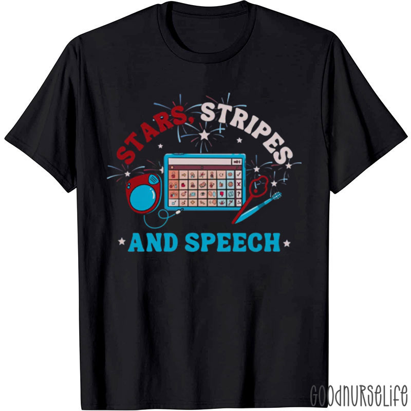 4th Of July Stars Stripes And Speech T-Shirt