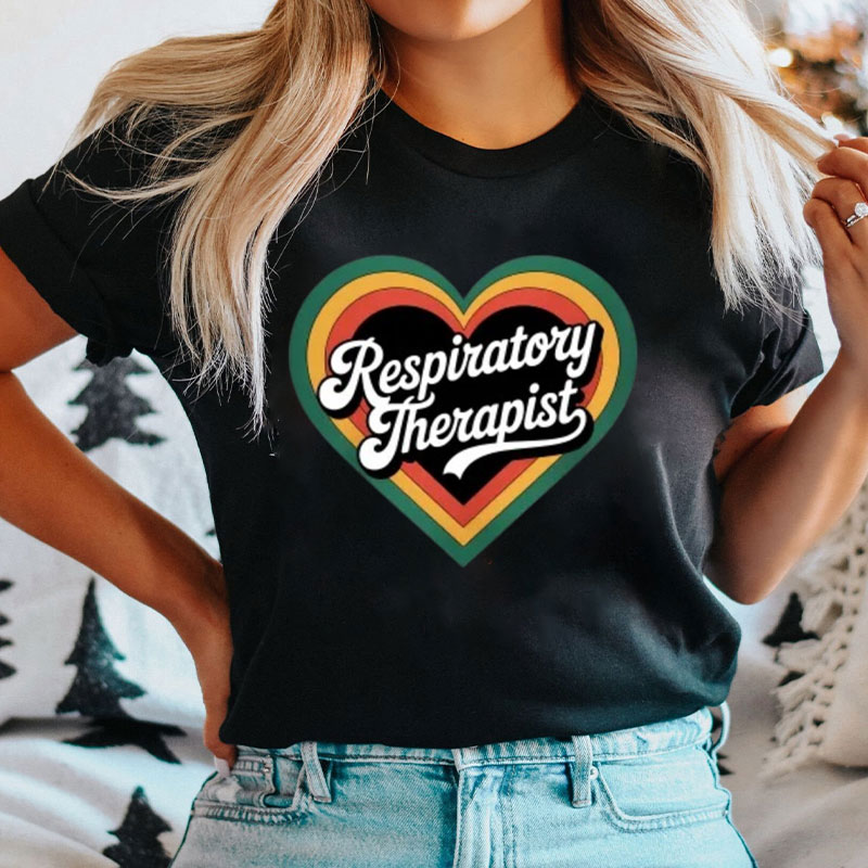 Respiratory Therapist Respiratory Therapy Heart Nurse T-Shirt