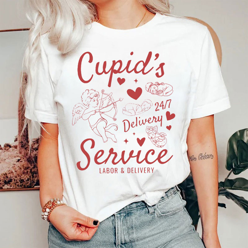 Cupid's 24 Hours Delivery Service Labor And Delivery Nurse T-shirt