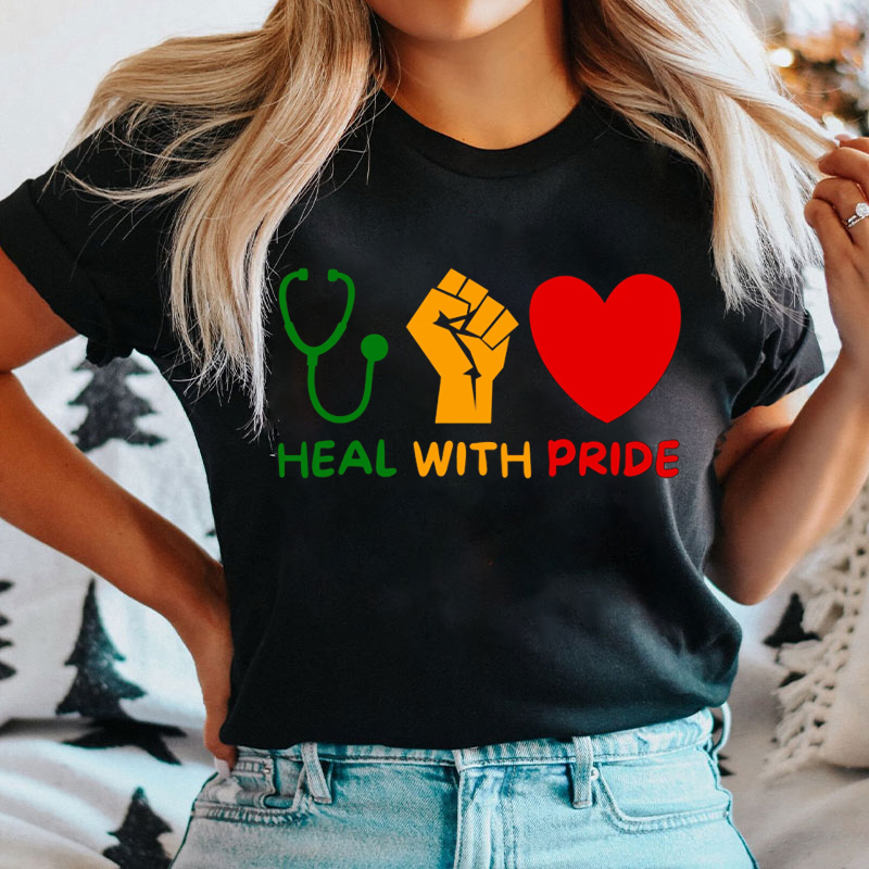 Heal With Pride Nurse T-shirt