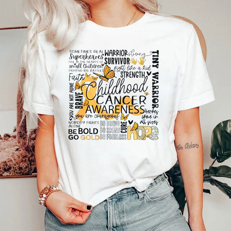 Funny Childhood Cancer Awareness T-Shirt