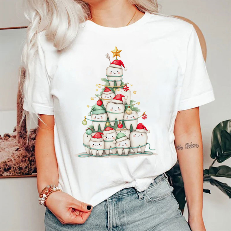 Dental Christmas Tree Xmas T-Shirt