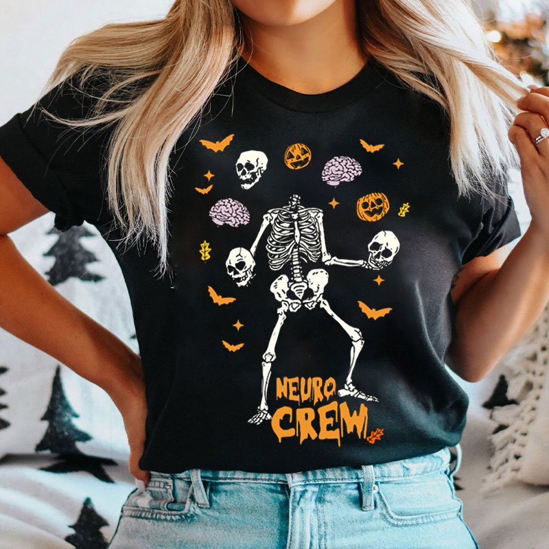 Spooky Season Neuro Crew Nurse T-Shirt