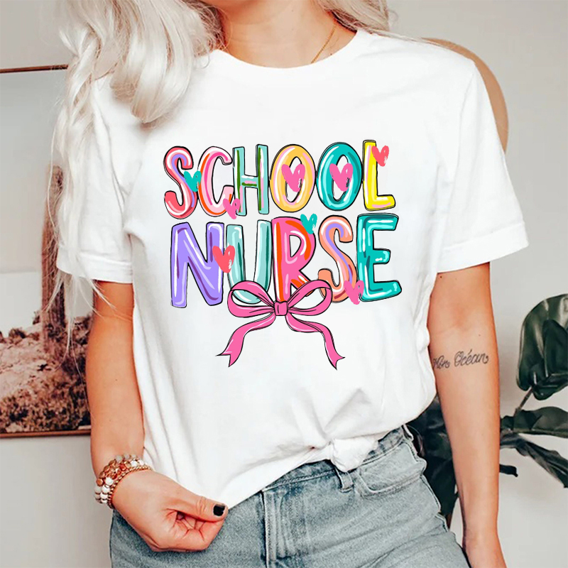 Graffiti Style School Nurse T-Shirt