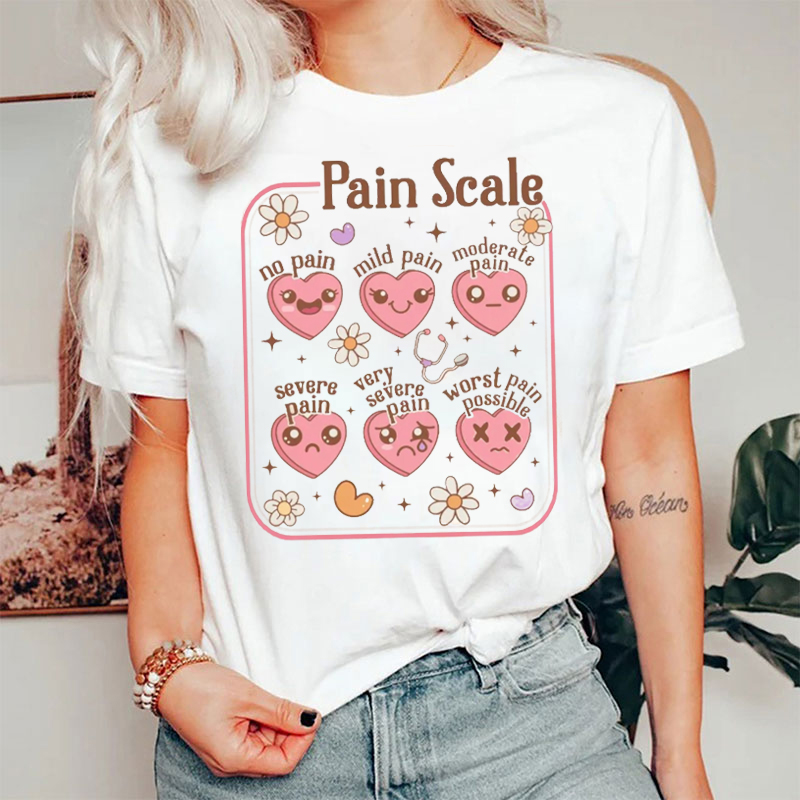 Pain Scale Valentine's Day T-Shirt