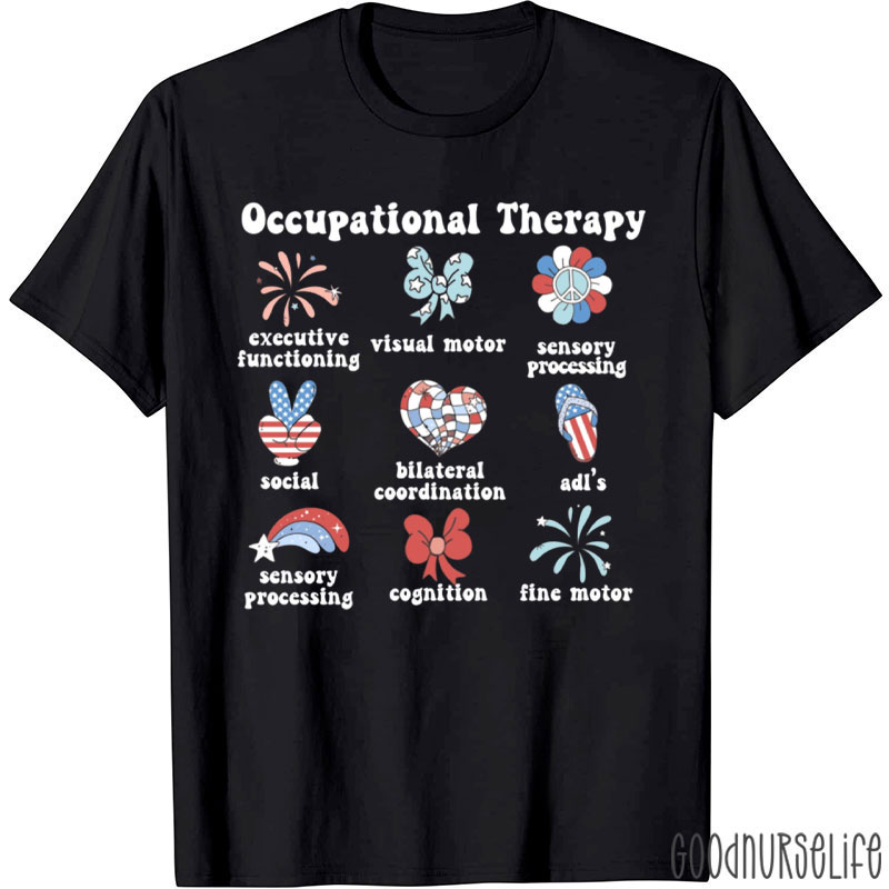 Occupational Therapy 4th Of July OT T-Shirt