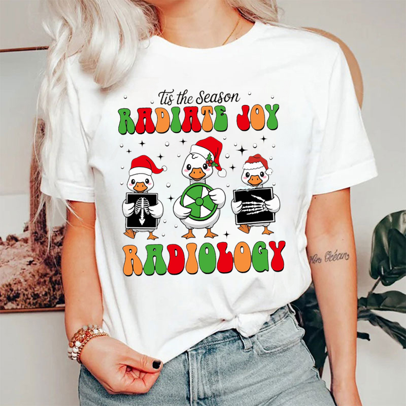 Tis The Season Radiate Joy Silly Goose T-Shirt